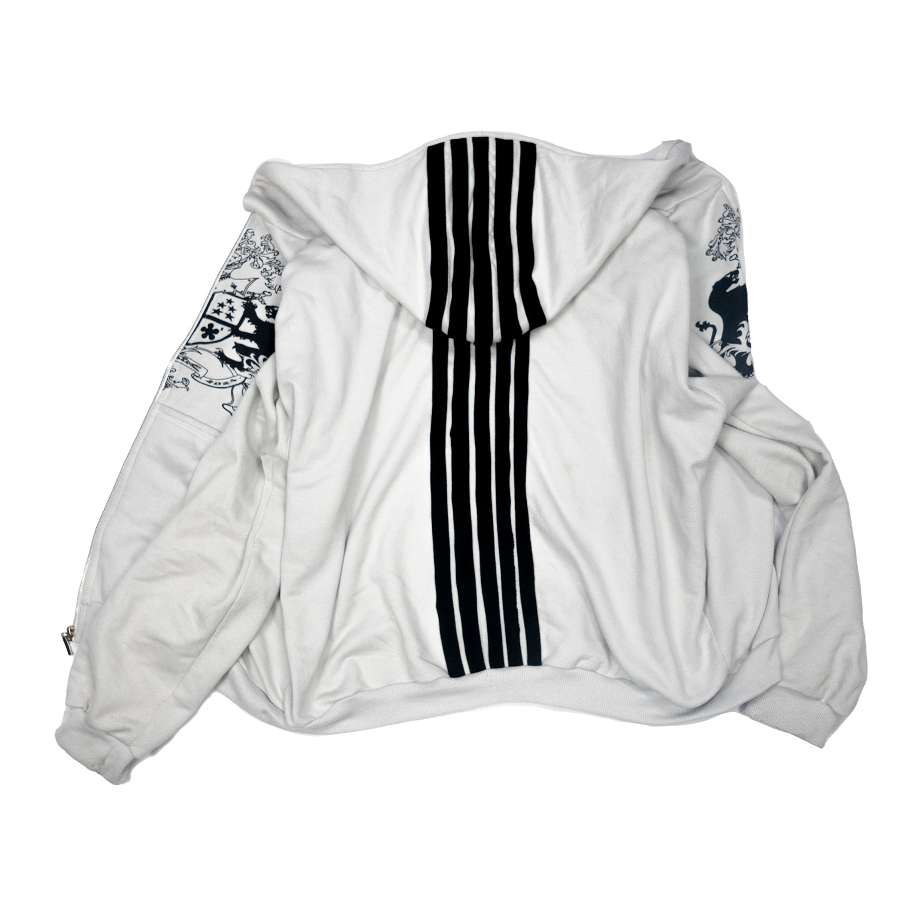 Zip-Hoodie "Brasão 5 Anos" Smoke