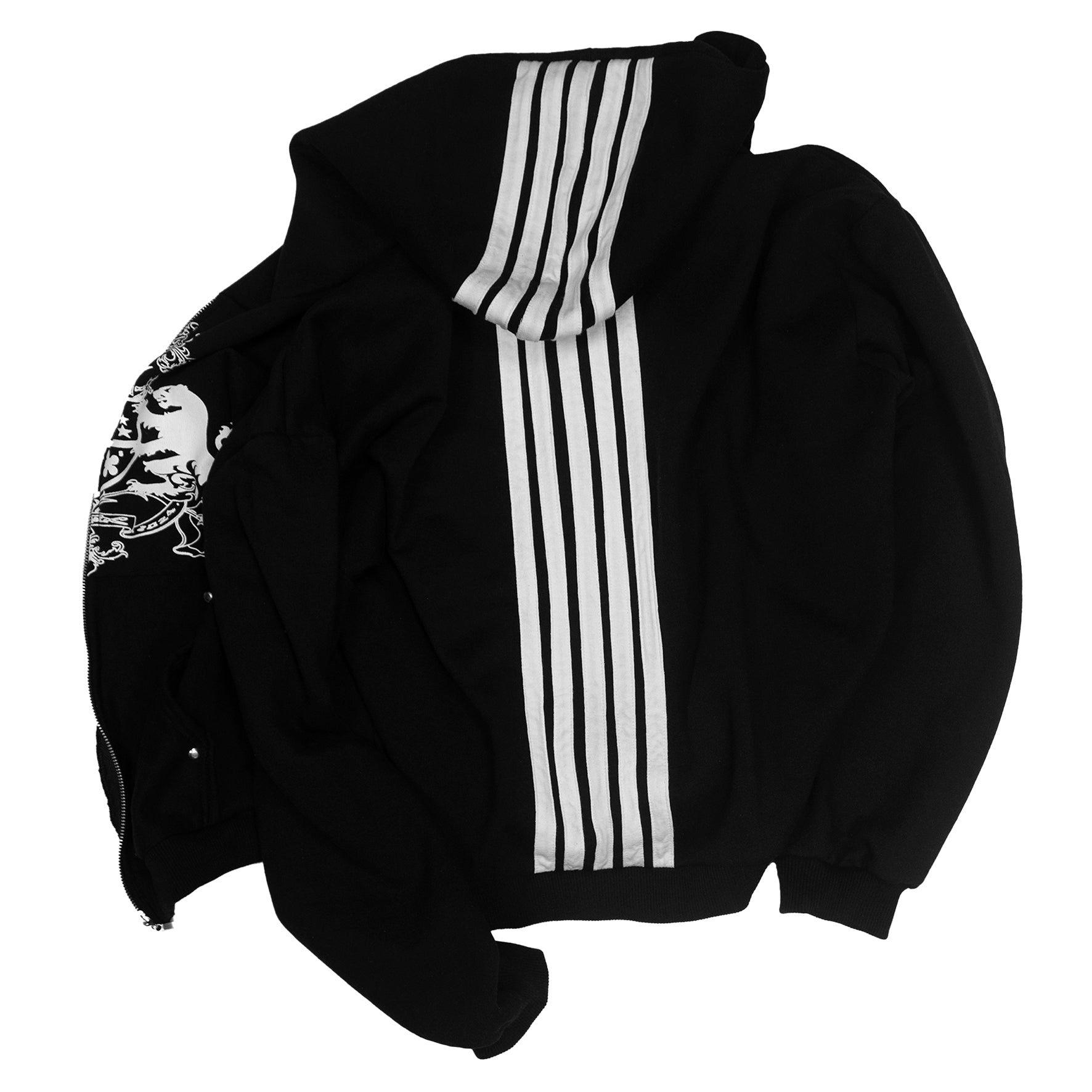 Zip-Hoodie "Brasão 5 Anos" Preto