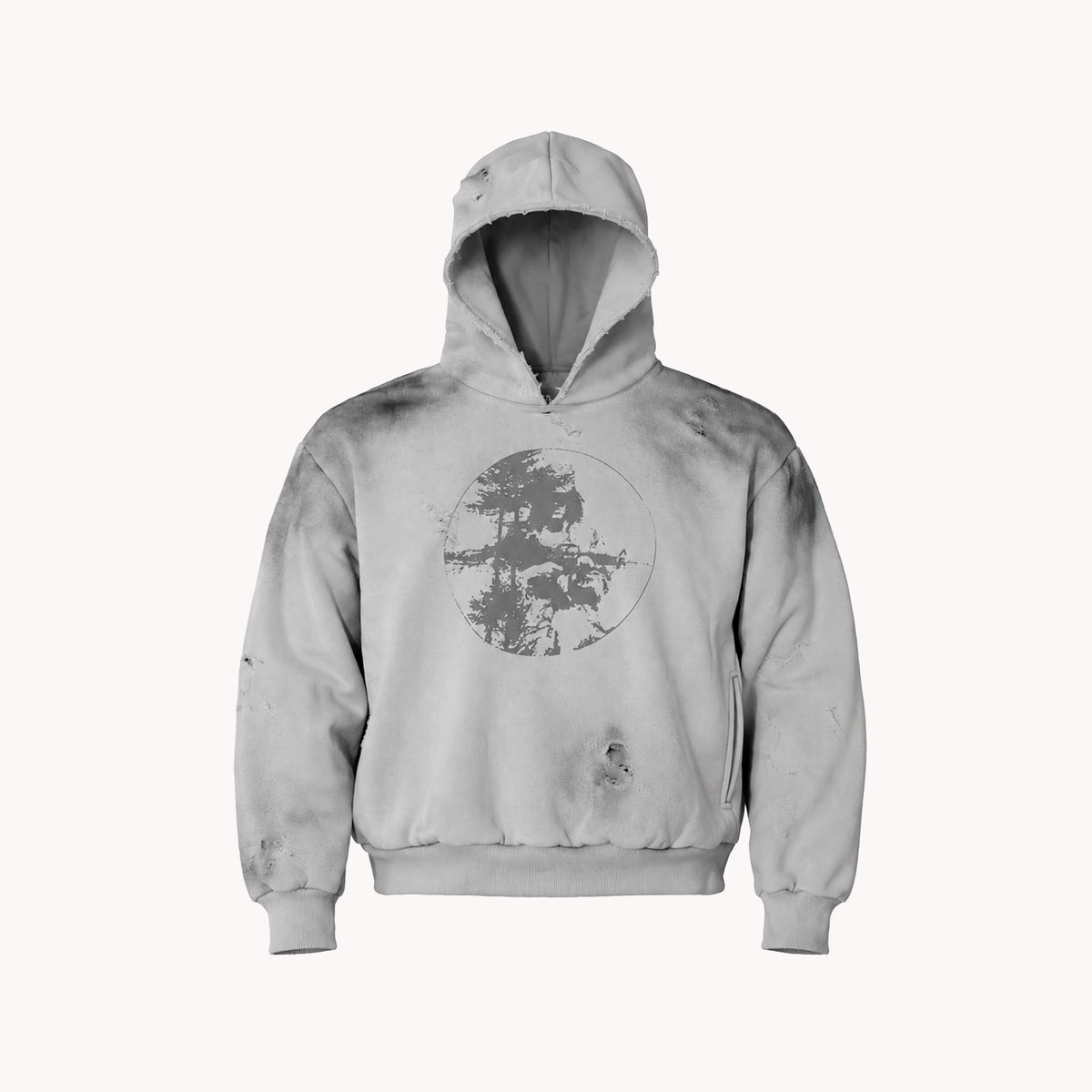 Hoodie "Trashed" Smoke