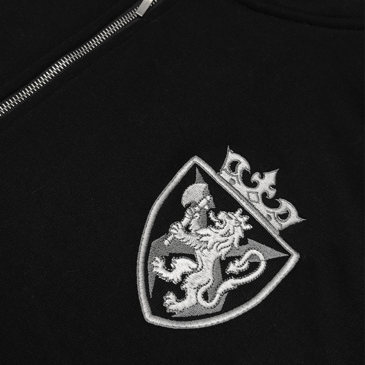 Zip-Hoodie "Seventh" Preto