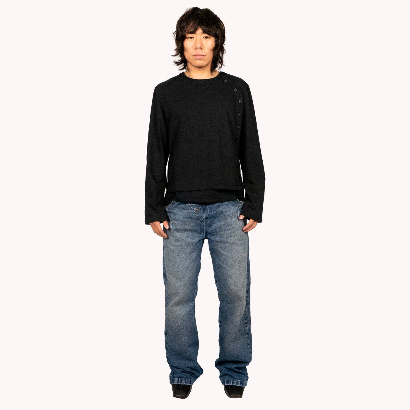 Jeans "Sashiko" BootCut Blue