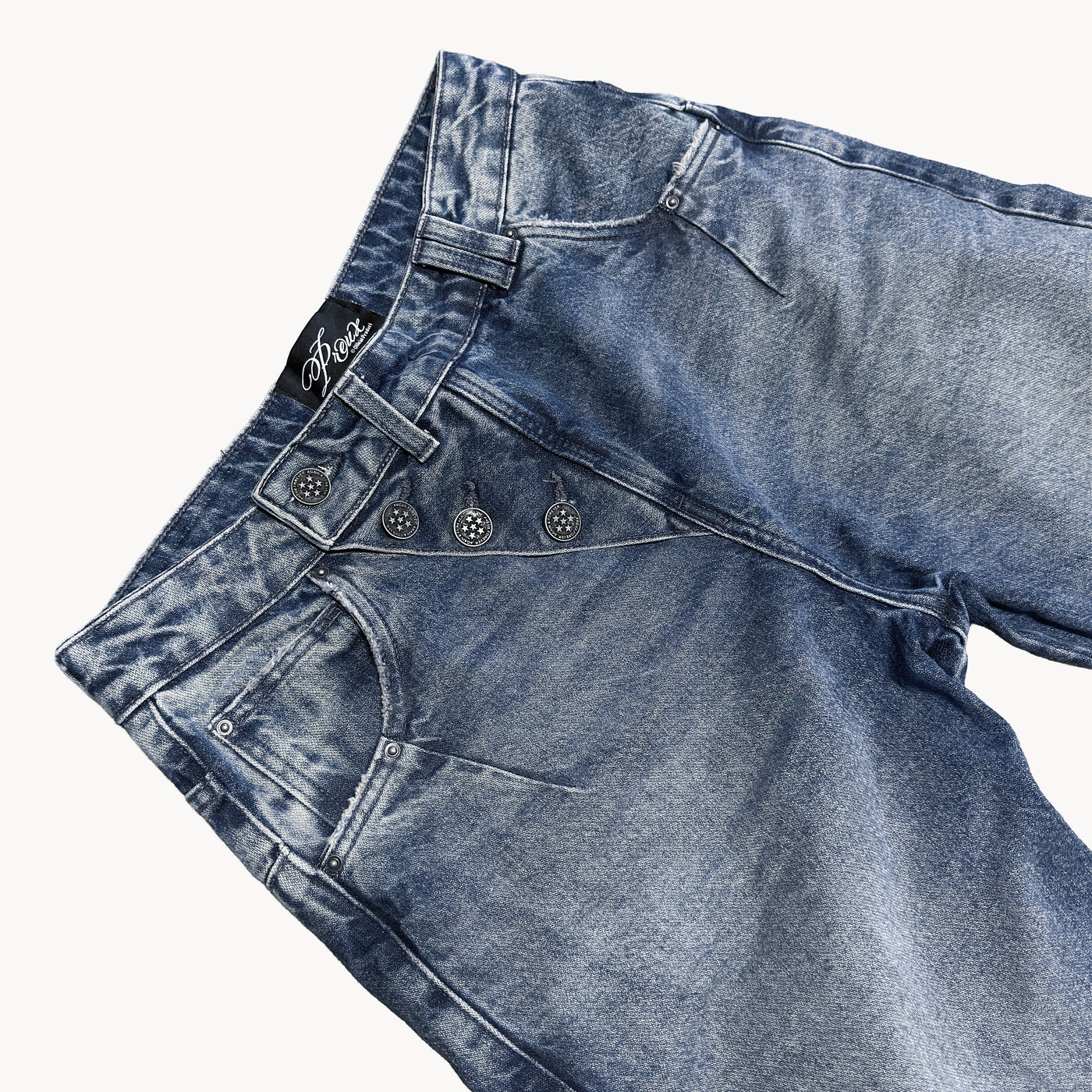 Jeans "Sashiko" BootCut Blue